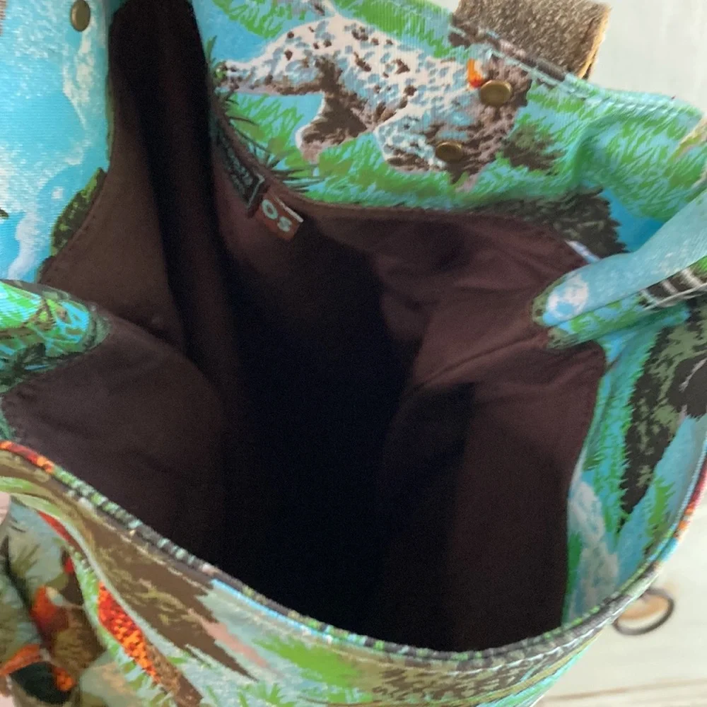 Vintage RARE Goorin Backpack Hunting Pattern 🚨 (upper/side zipper not operating - Picture 4 of 11